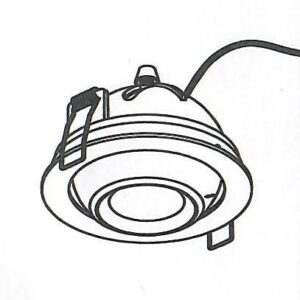 Alternative view of Ceres Recessed spotlight Black Dim to Warm