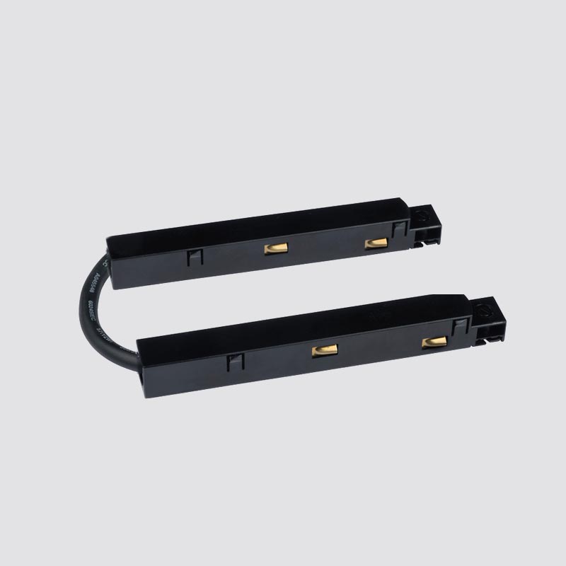 Corner Feed voor 48V trackrail - Zwart
