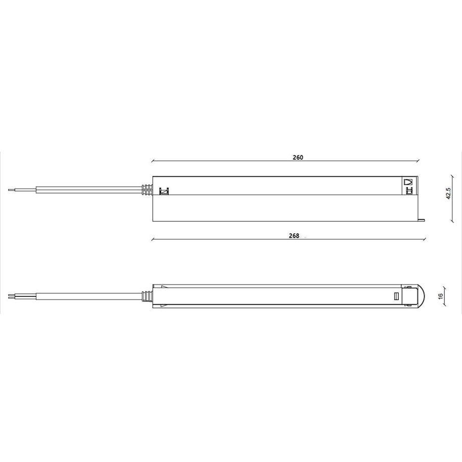 Power Supply voor 48V trackrail - 250W – Zwart - DALI - Afbeelding 2