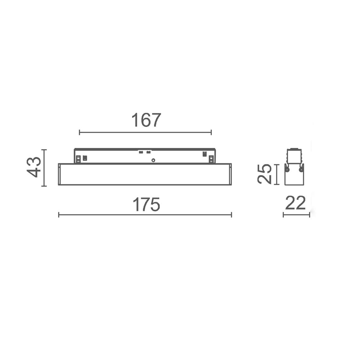 Dice - ledmodule voor 48V trackrail Warm white 3000K- Zwart - DALI - Afbeelding 4